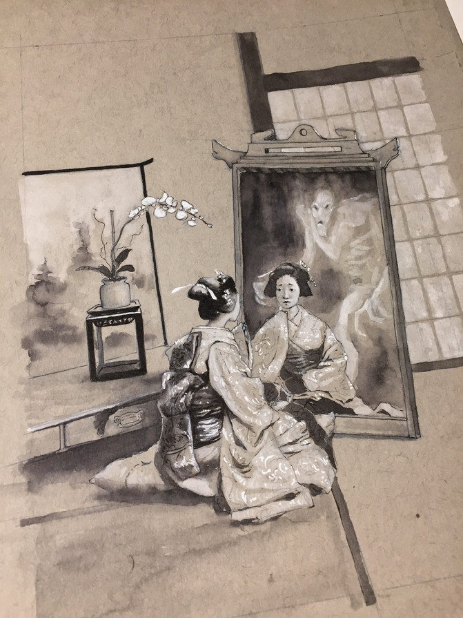 Inktober 2018 - The Monster in the Mirror