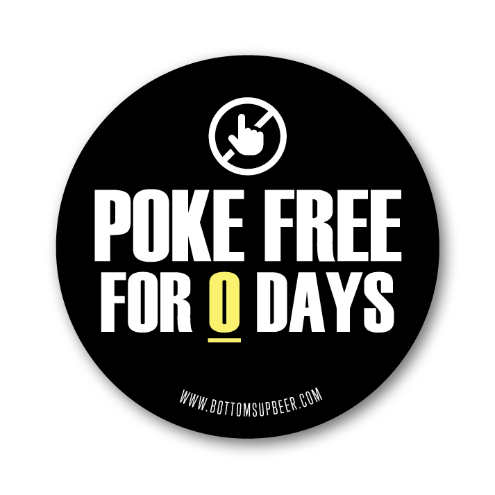 Thumbnail: Don't Poke Caution Signs Set of 12 (120)