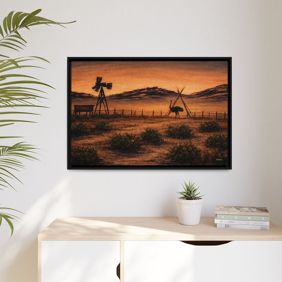 Thumbnail: Klein Karoo Soul collectors print on light wall – rustic décor