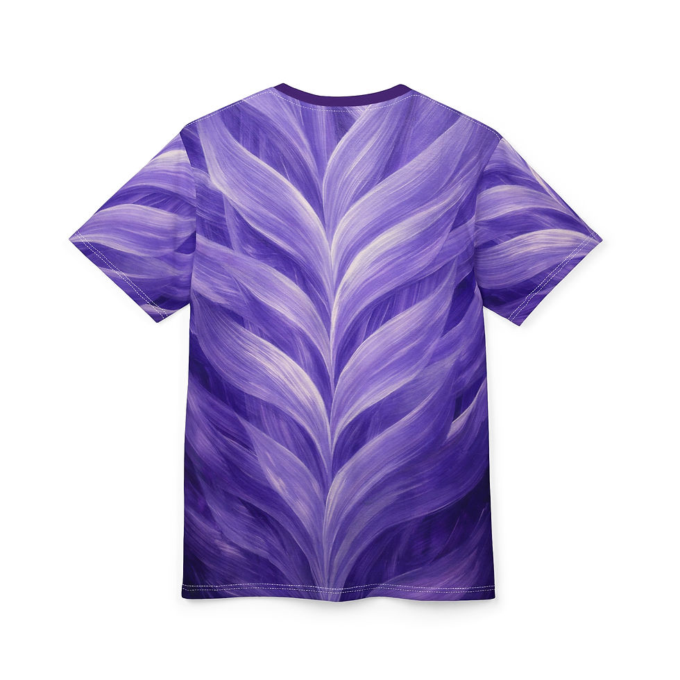 Thumbnail: Moonlight Feast Abstract Original Artwork Brushstroke Tee — All-Over Print Shirt