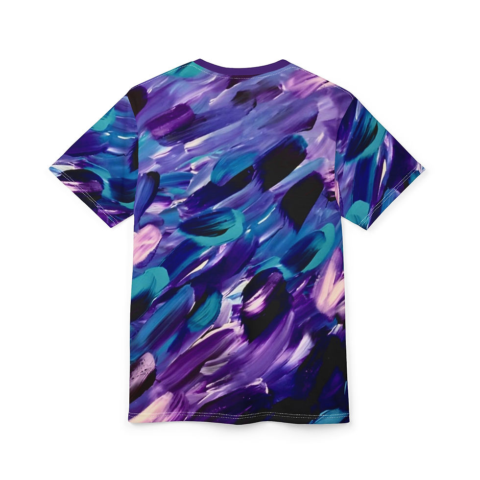 Thumbnail: A Woman’s Mind Abstract Original Artwork Brushstroke Tee — All-Over Print Shirt