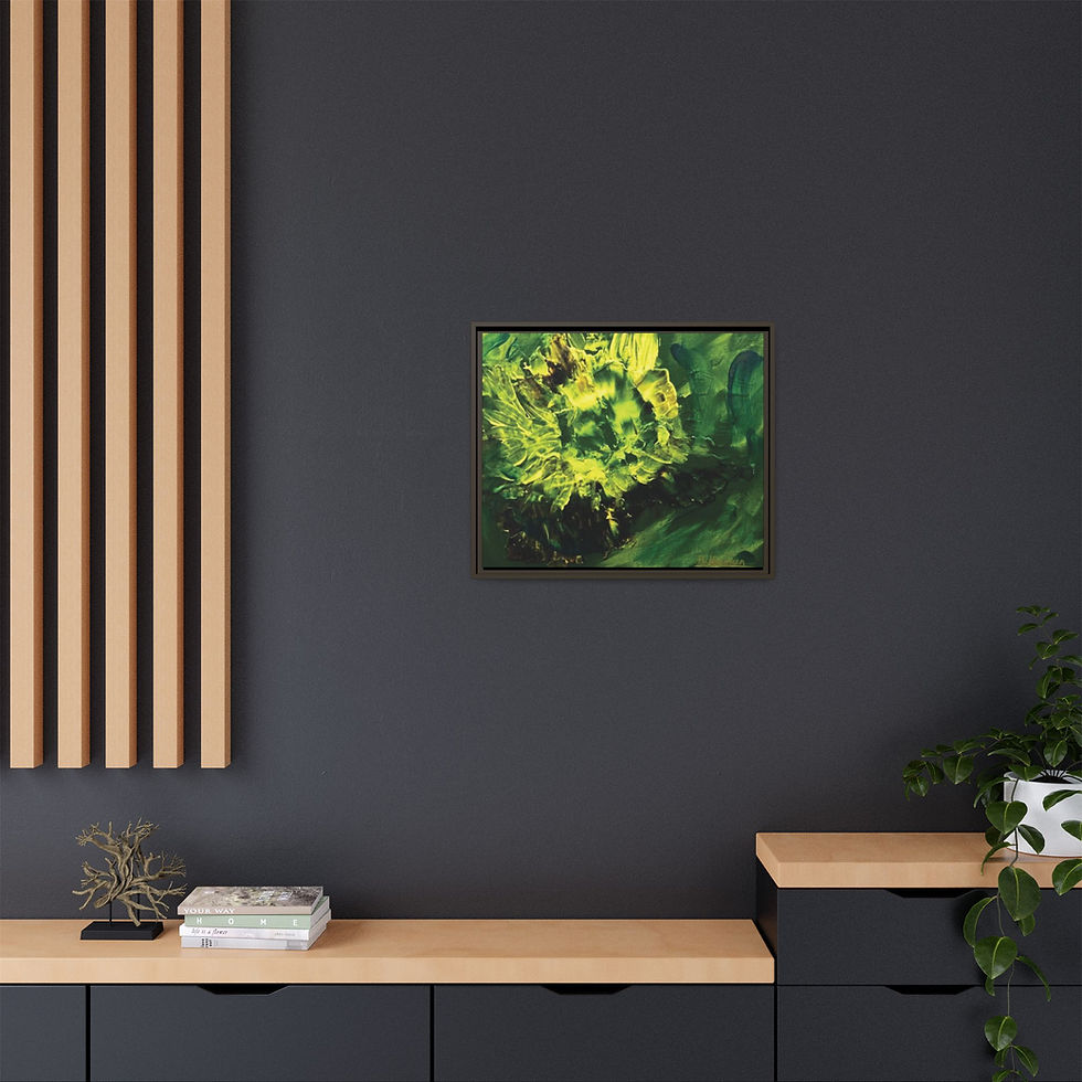 Thumbnail: Emerald Bloom- First Edition Abstract Art Print by Hanz Human (Limited Release)