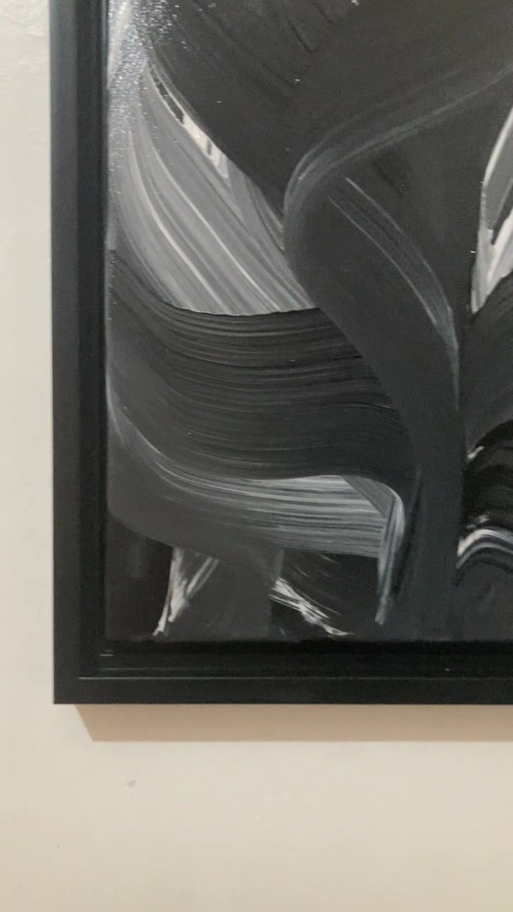 Video presentation of Movement of the Night original acrylic painting by Hanz Human