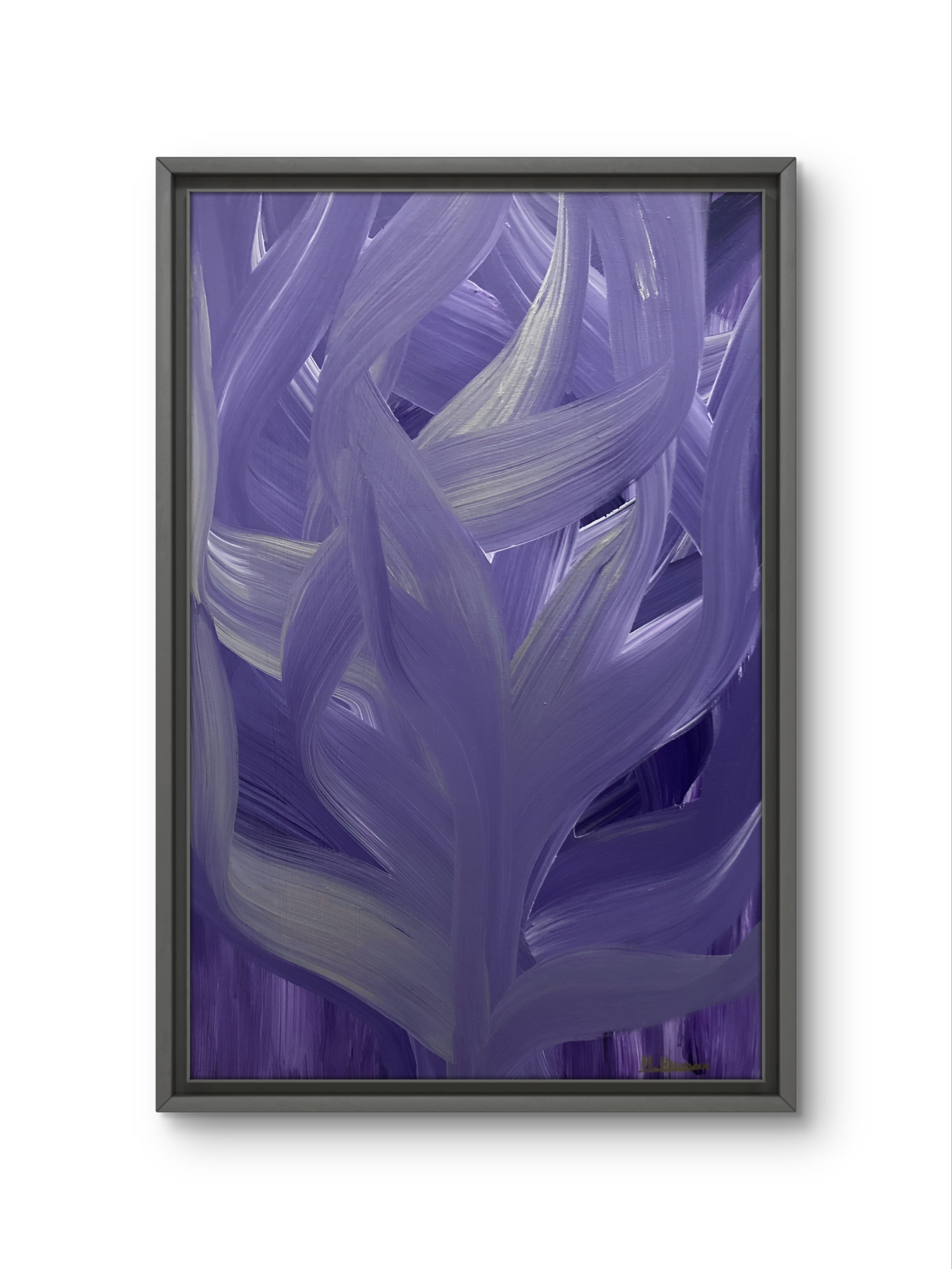 Moonlight Feast - 24x16" | Abstract Acrylic Painting – Unique Art by Hanz Human