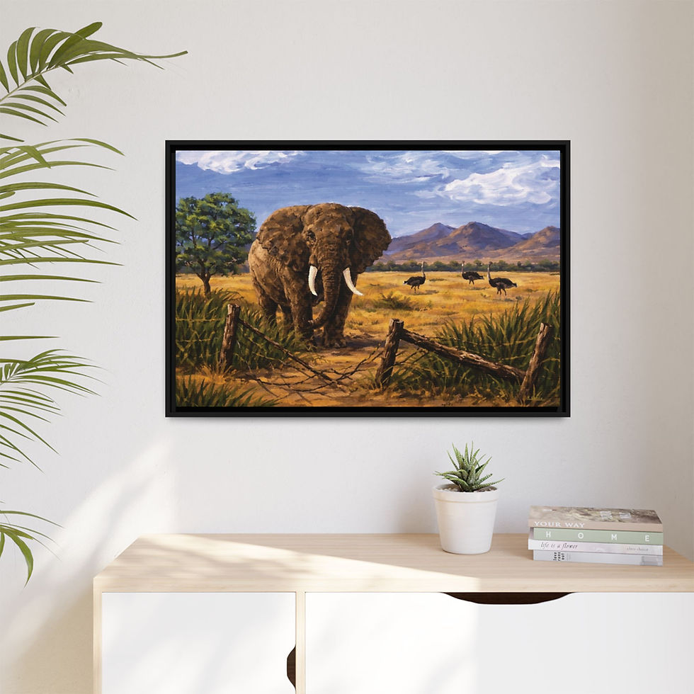 Thumbnail: Freedom of Expression collectors print on light wall – safari décor