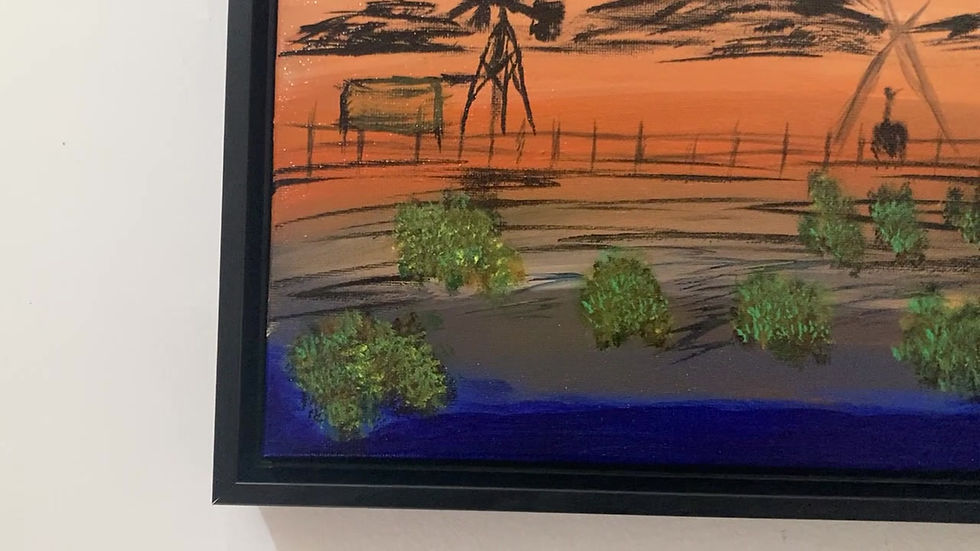 Thumbnail: Video presentation of Klein Karoo Soul original acrylic painting by Hanz Human