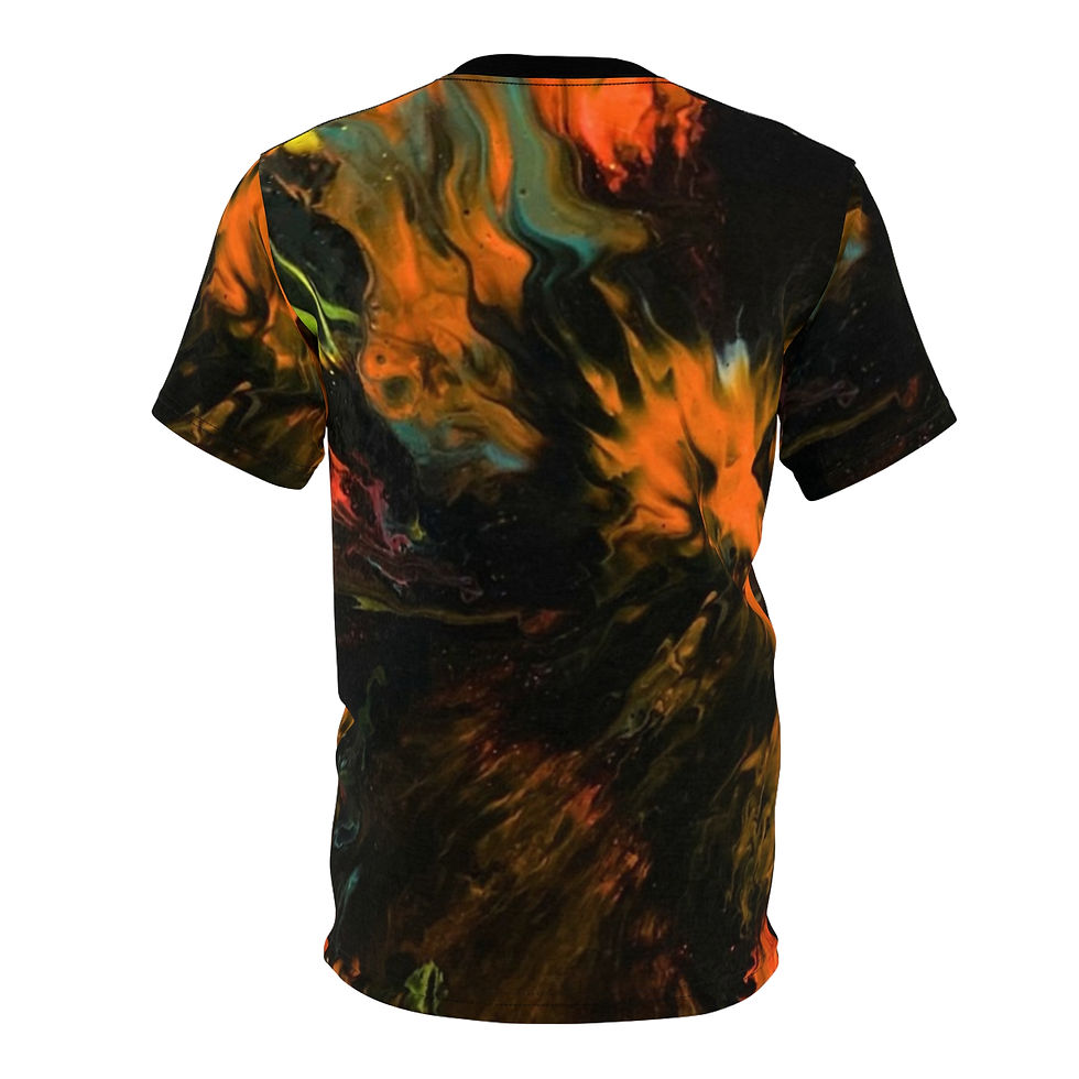 Thumbnail: Vapour of Nova Abstract Original Artwork Brushstroke Tee — All-Over Print Shirt