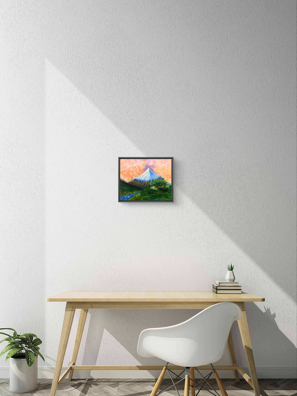 Thumbnail: Beauty of Nature original acrylic landscape artwork in a luxury interior