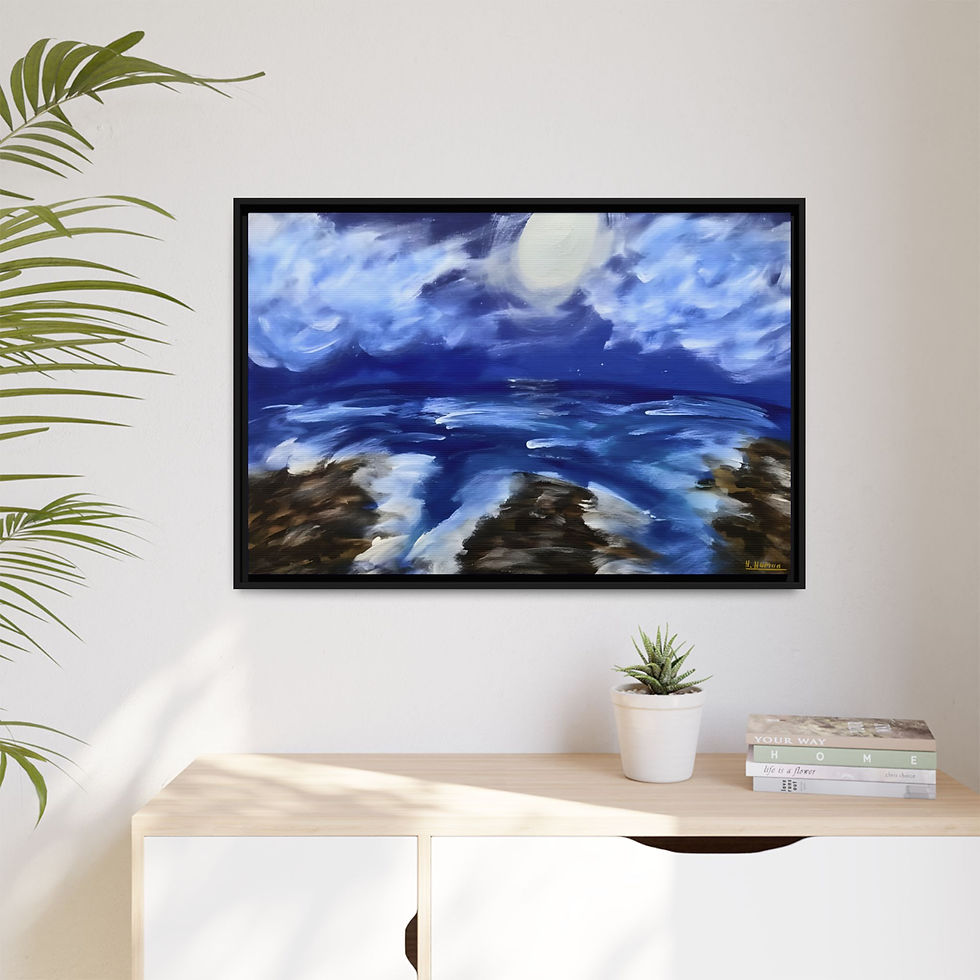 Thumbnail: Rocky Shores - First Edition Landscape Art Print by Hanz Human (Limited Release)