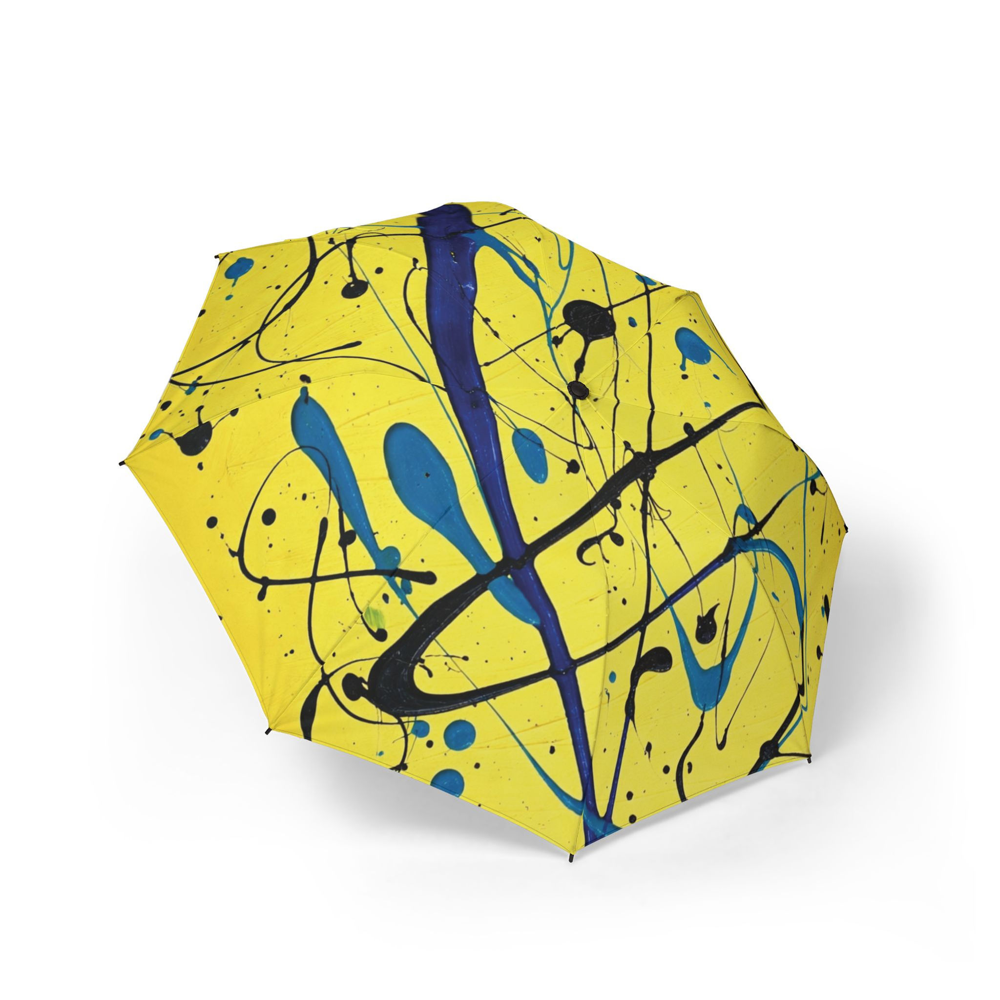 Symphony of Life Semi-Automatic Foldable Compact Windproof Travel Umbrella