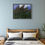 Thumbnail: Original landscape acrylic painting “Crown Peaks” by Hanz Human, hand-painted nature artwork displayed in bedroom