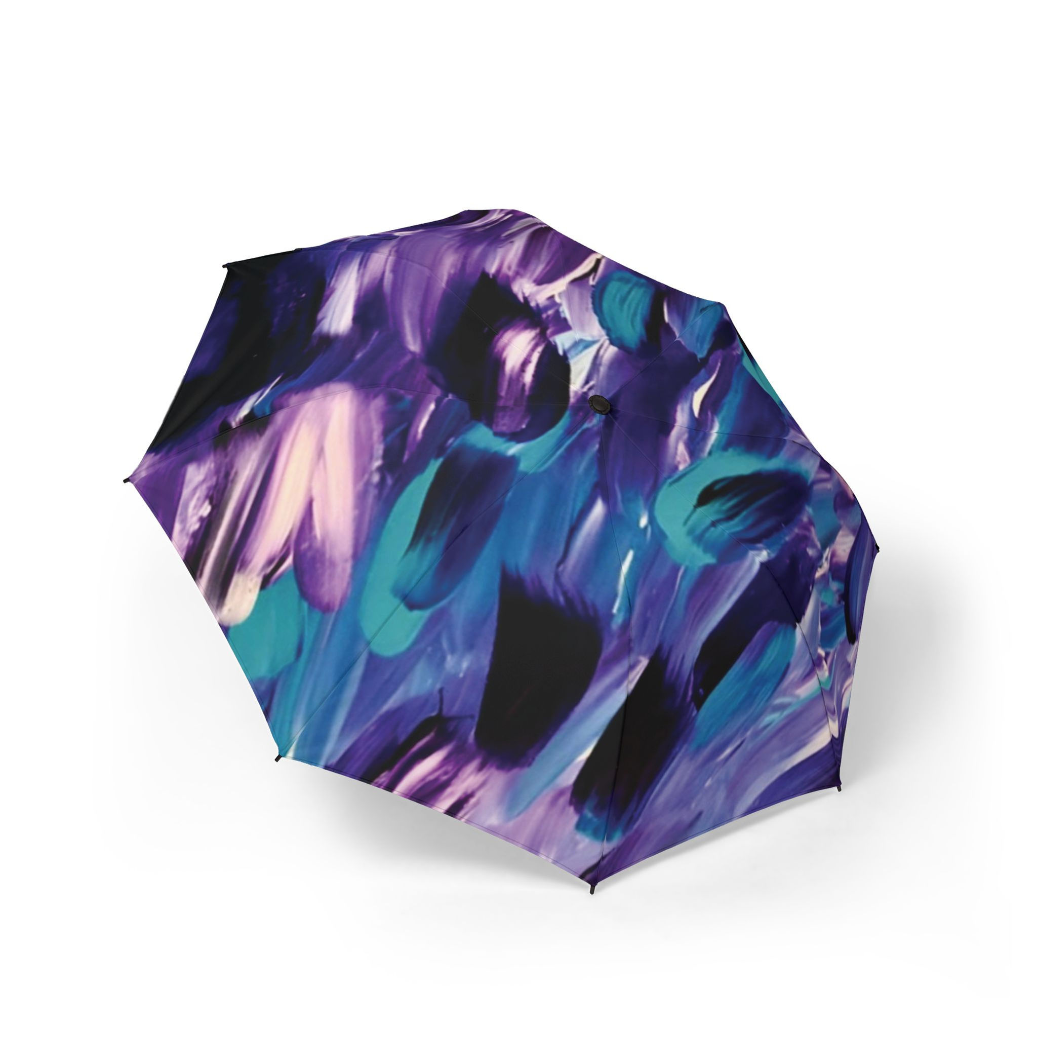 A Woman’s Mind Semi-Automatic Foldable Compact Windproof Travel Umbrella