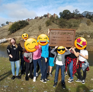 middle school science class on fish hatchery field trip