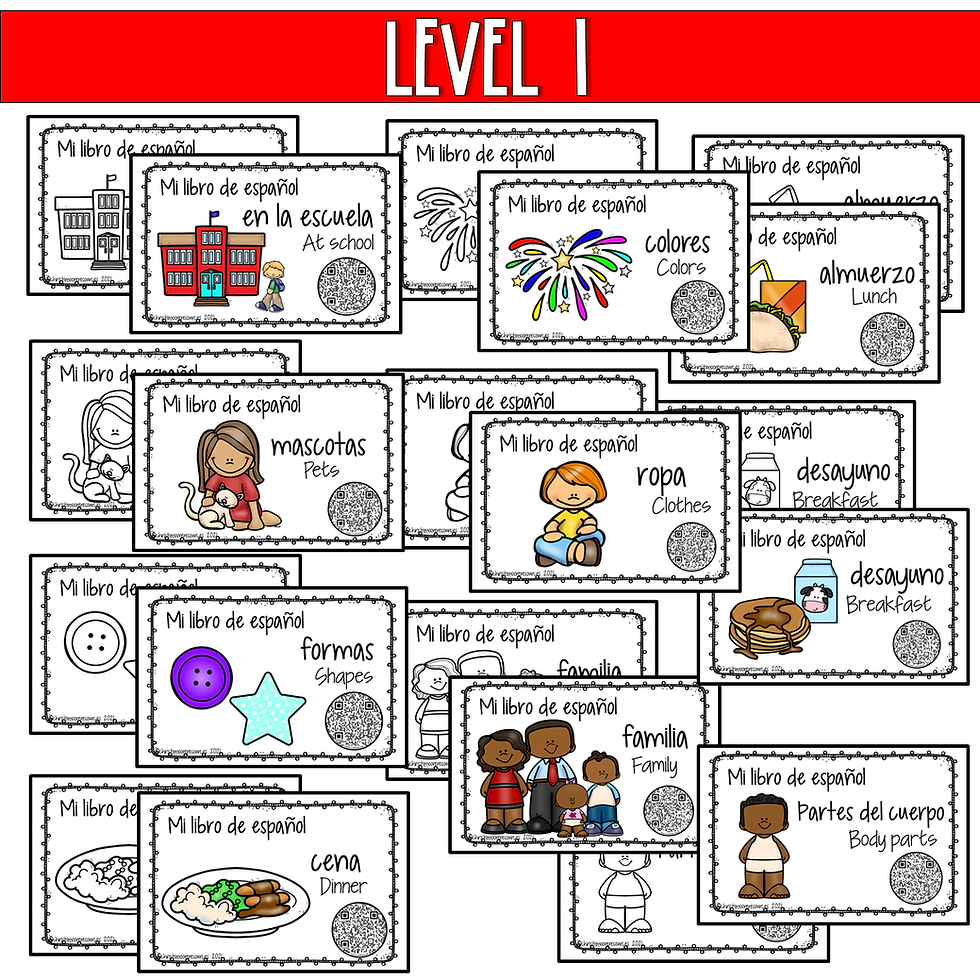 Thumbnail: Spanish Books and Games with Audio-Digital and Print- Set 1