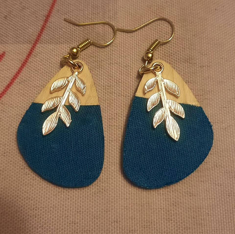 Boucles d'oreilles en érable