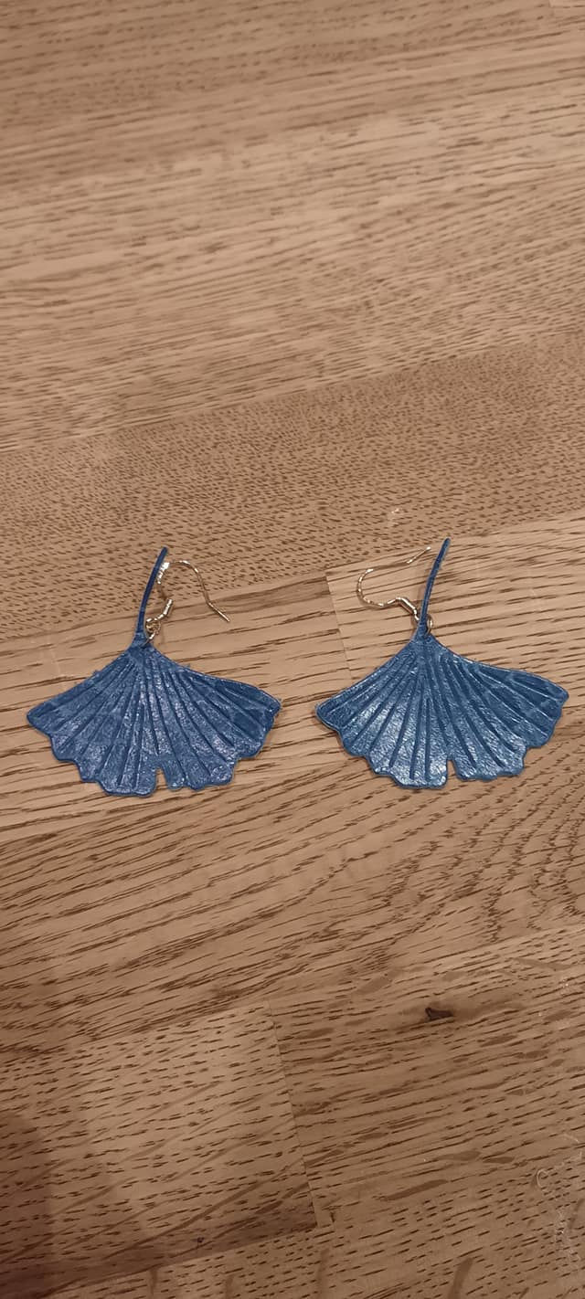 Boucles d'oreilles Feuilles de Ginkgo