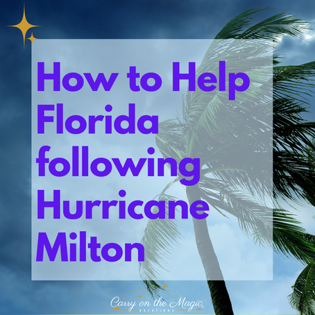 How to Help Florida following Hurricane Milton