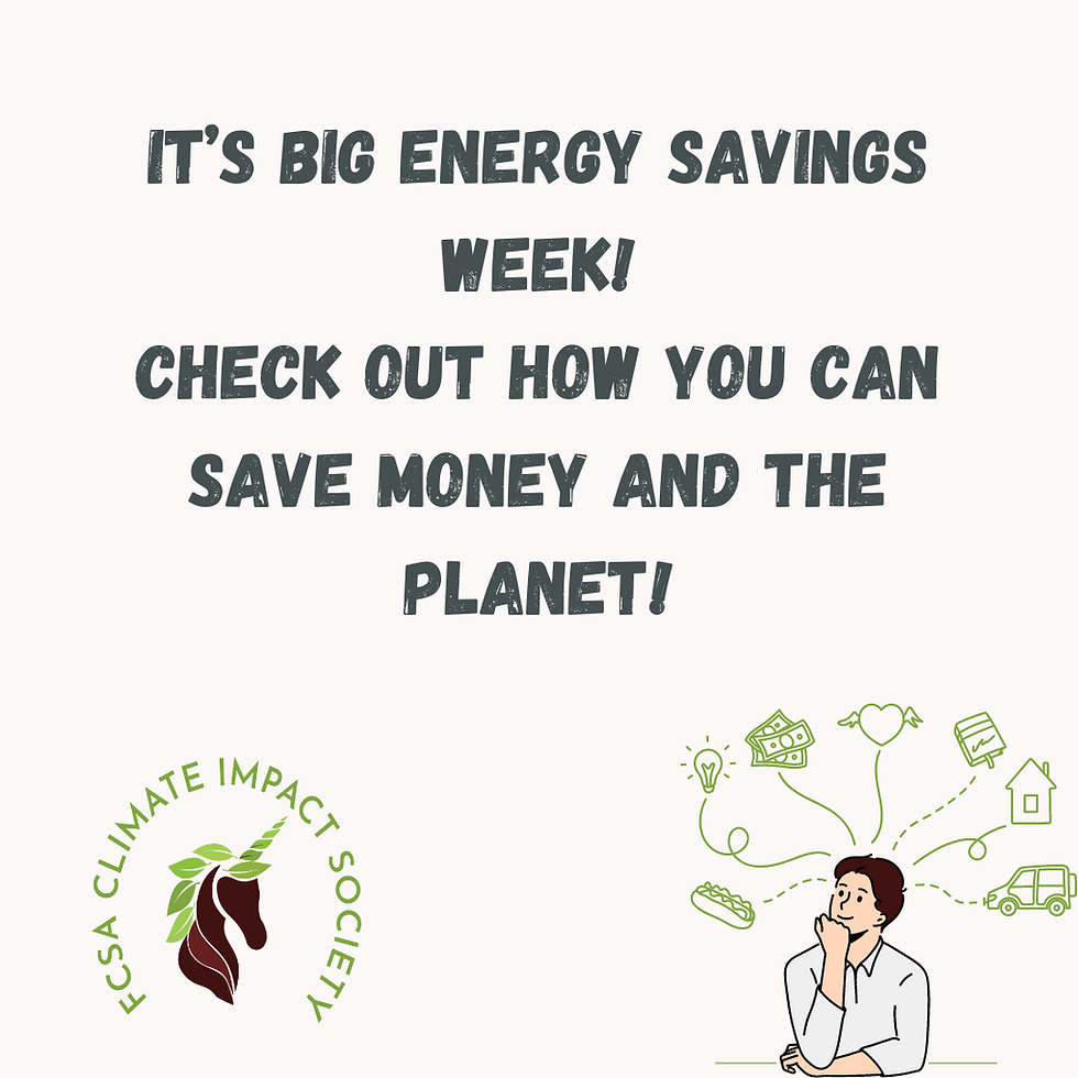 It's big energy savings week! Check out how you can save money and the planet!