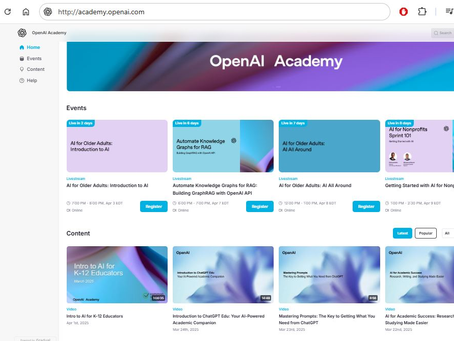 OpenAI lanzó su Academia, una plataforma gratuita para aprender sobre IA sin barreras