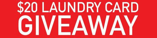 $20 Laundry Card Giveaway!