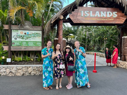 We give free Tram Tours at the Polynesian Cultural Center