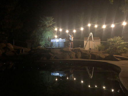 厉害!乐队 搭建了一个新的池畔舞台和音响系统 Lehi! band built a new poolside stage and sound system future music