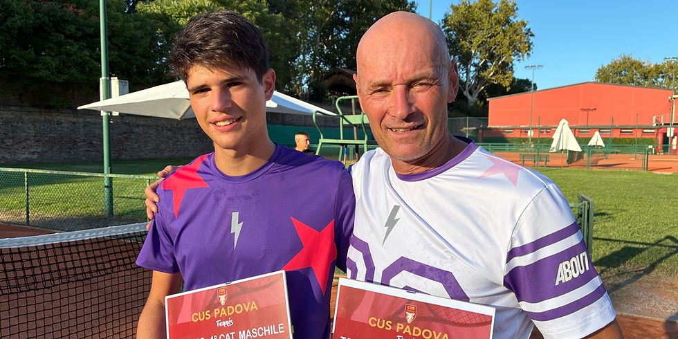 Filippo Maria Martines vince il torneo di tennis del CUS Padova!
