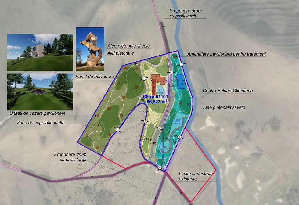 Complex balnear pe o suprafață de 6,7 ha la Jucu de Sus