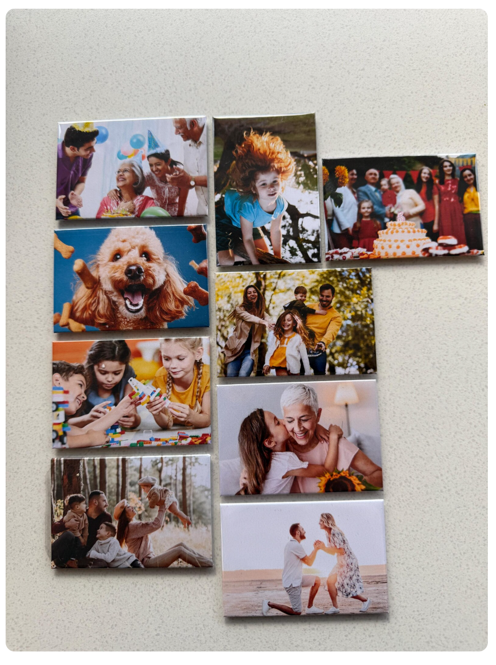 Thumbnail: Set of 3 - 2.5"x3.5" Rectangular Custom Photo Magnets