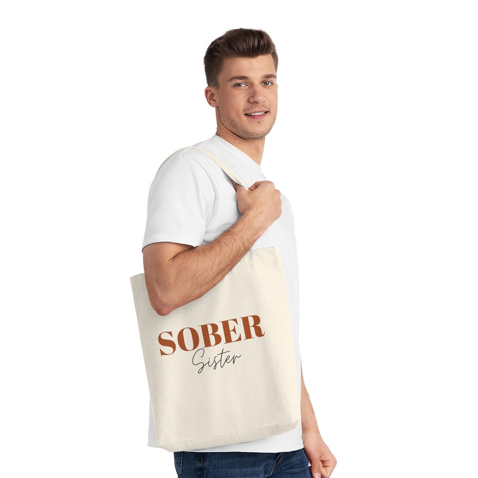 Thumbnail: Sober Sister Canvas Tote Bag | Recovery Apparel