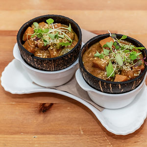 SWEET POTATO AND COCONUT CURRY £11.50 GF, DF, NF