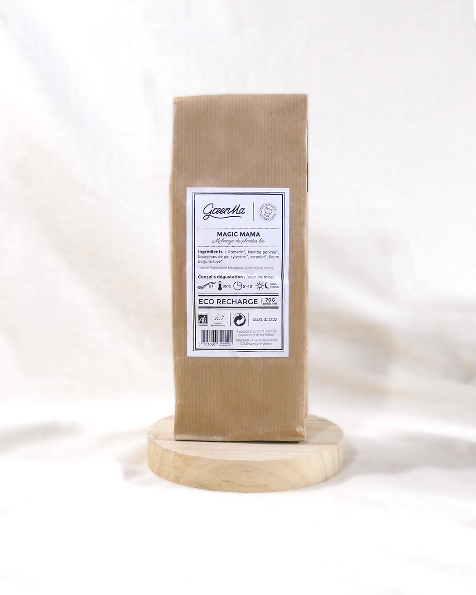 Miniature : Infusion Magic Mama de la marque Green Ma dans son sachet en papier kraft recyclable