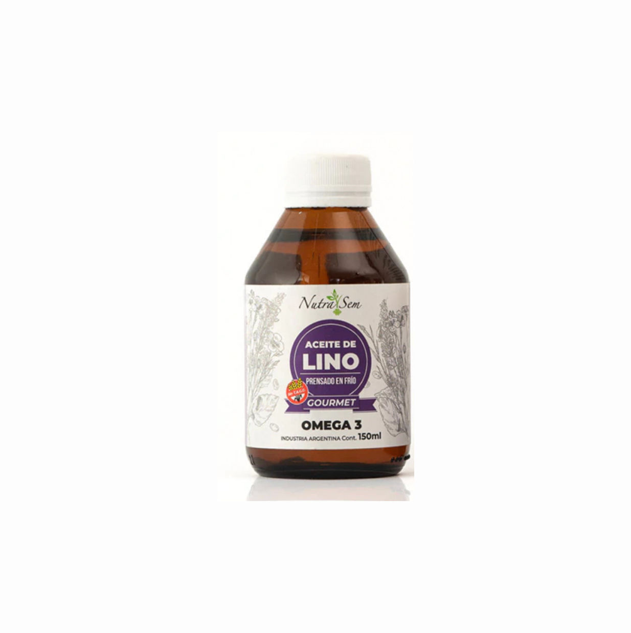 Aceite de Lino 100% vegetal - 150 ml - NutraSem