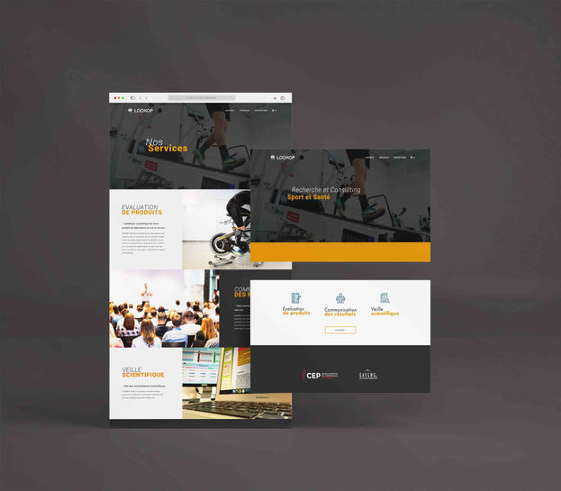 Mockup de site web montrant le web design de Lookop - Jules Opplert
