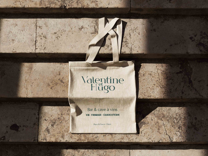 Totebag réalisé pour la boutique épicerie produits hauts de gamme à Dijon