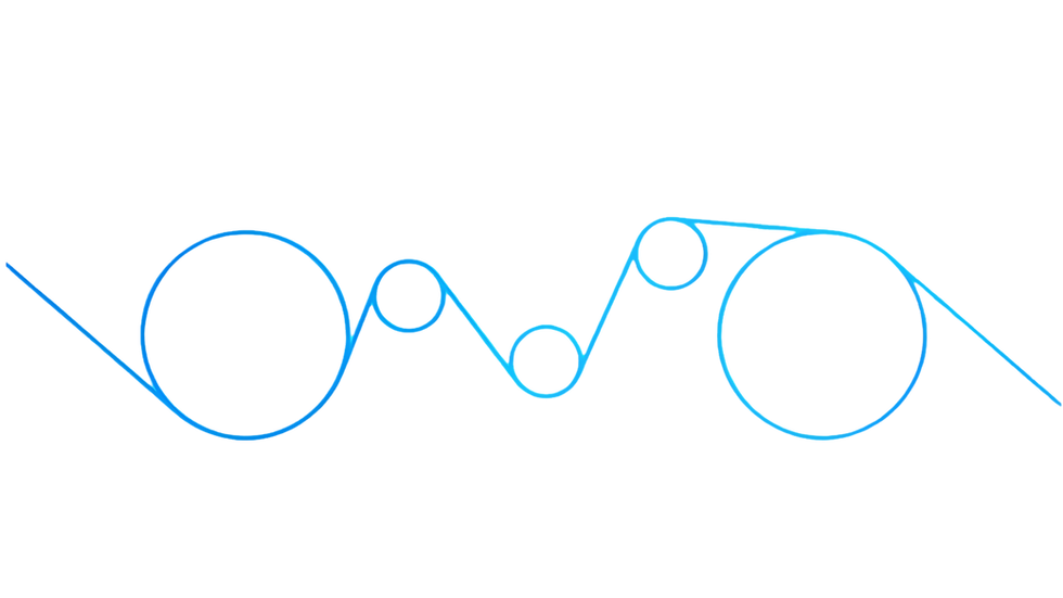 diagram with circles left to right demonstrating omaxo SECURING AND DELIVERING GOODS