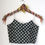 Thumbnail: Black Polka Dabu Printed Stretchable Spaghetti Blouse/Crop Top