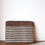 Thumbnail: Brown Striped Dabu printed Laptop sleeve