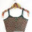 Thumbnail: Maroon Boota Dabu Printed Stretchable Spaghetti Blouse/Crop Top