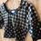 Thumbnail: Black Polka Dotted Dabu Printed Strechable Blouse