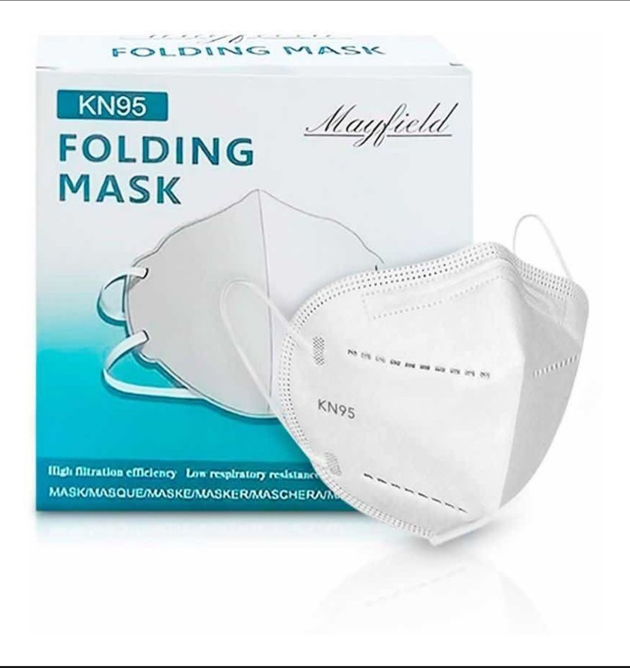 Caja de Cubrebocas Mayfield KN95 Blanco