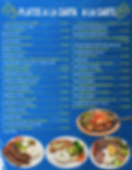 Platos a la Carta/A la Carte Plate