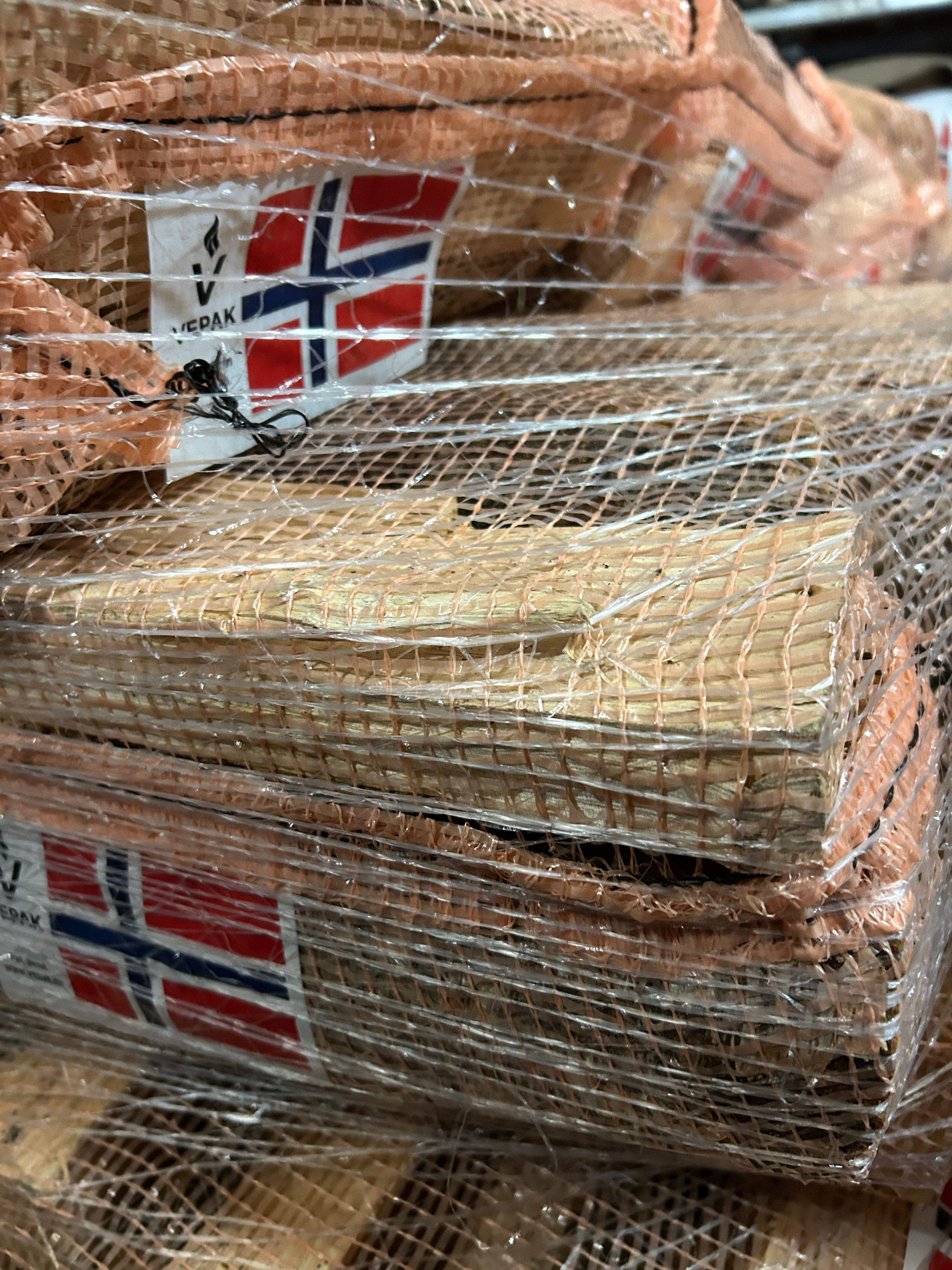 40 L vedsekk bjørkeved