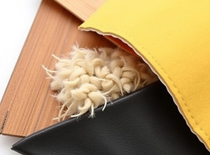 picture of different kind of materials such as wood, wool, leather, steel, glass.jpg