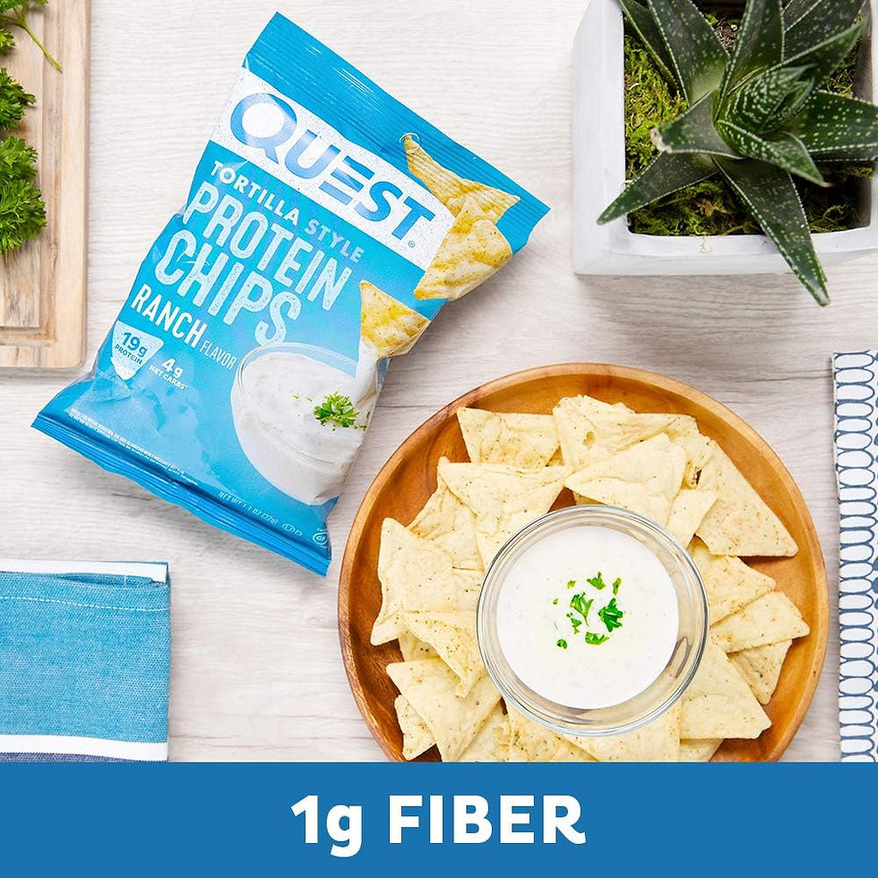 Thumbnail: Quest Nutrition Tortilla Style Protein Chips, Ranch, Baked, High Protein, Low C