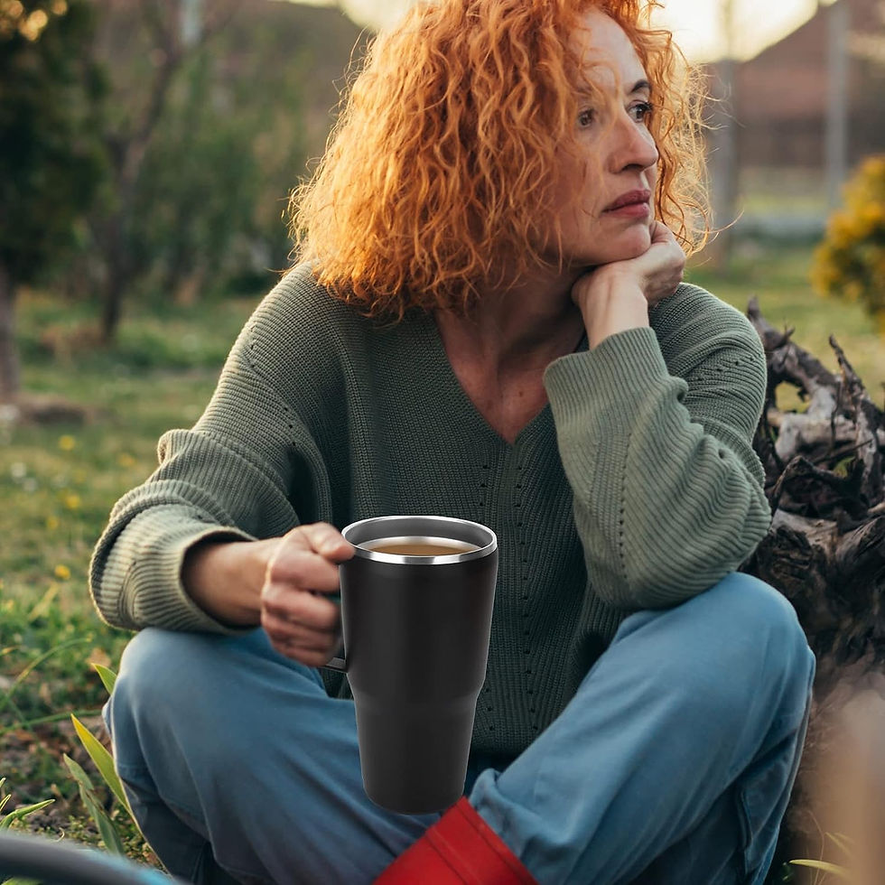 Thumbnail: Sursip 40oz Mug Tumbler Stainless Steel Vacuum Insulated Mug with H&le,Lid & St