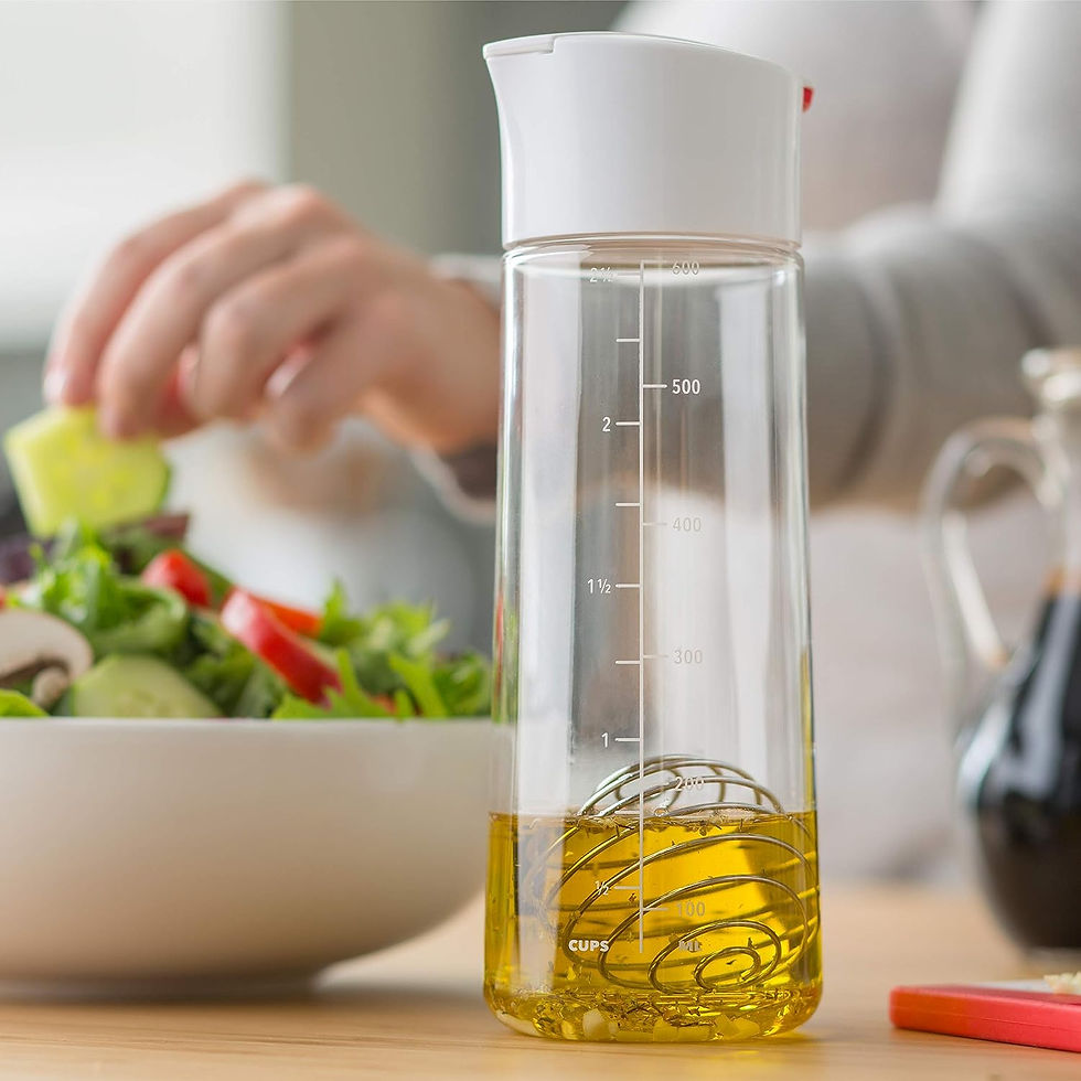 Thumbnail: Whiskware Glass BlenderBall Whisk Leak Proof Salad Dressing Shaker Bottle with 