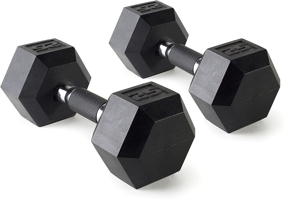 Thumbnail: CAP 50 lbs Coated Dumbbell Set | Multiple Styles