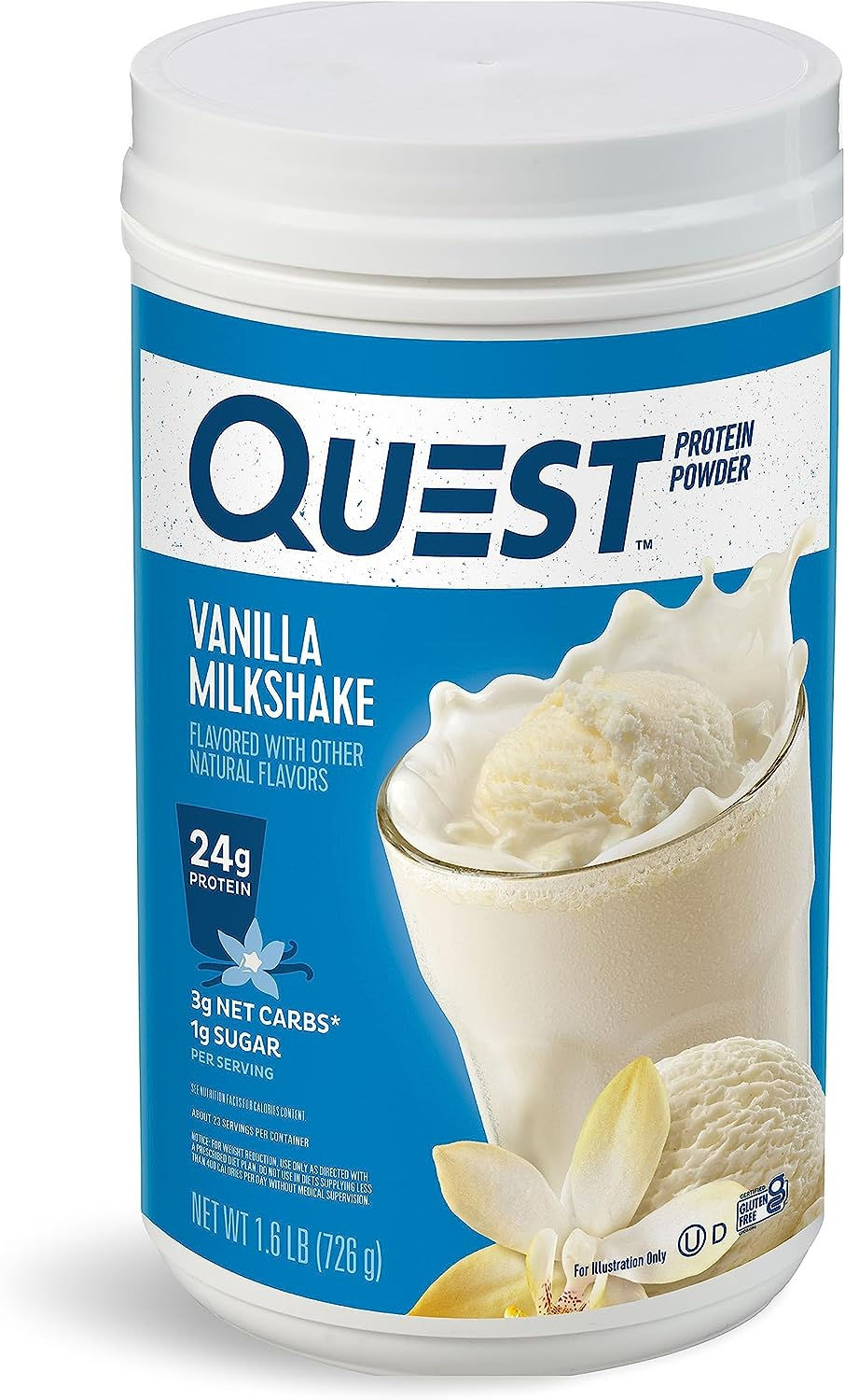 Thumbnail: Quest Nutrition Protein Powder, Vanilla Milkshake, 1.6 Pound