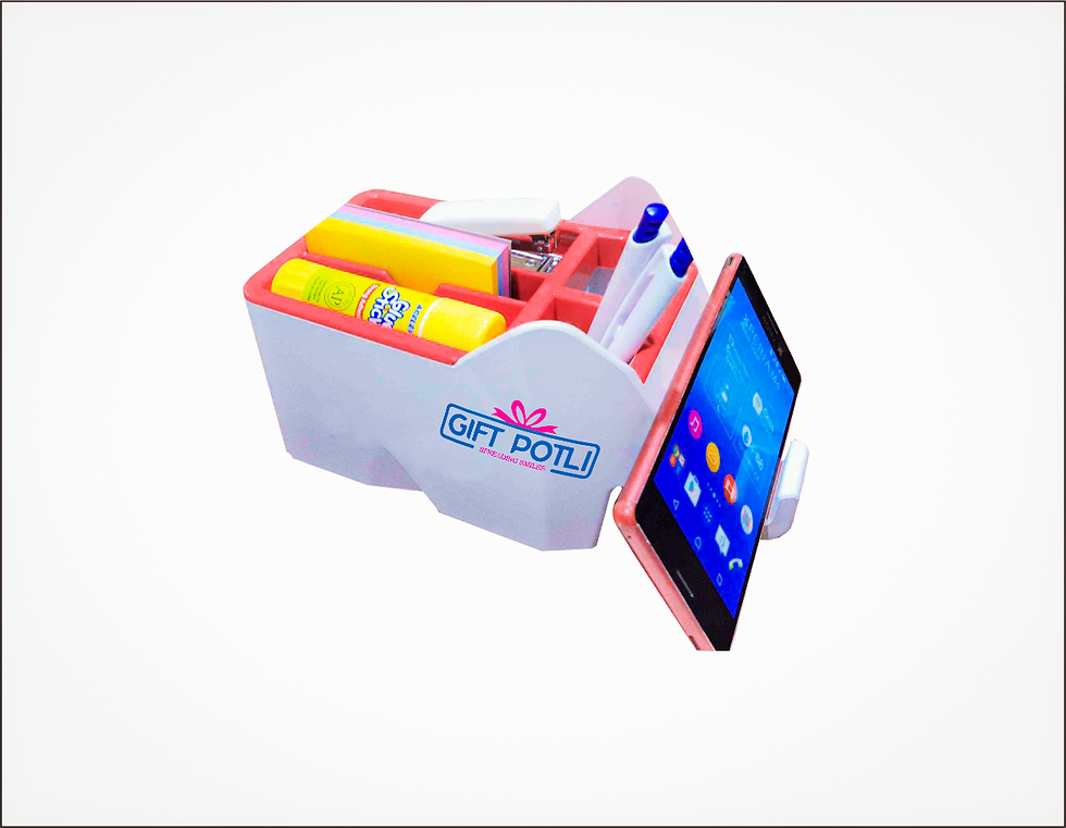 Elephant Shape Multi Utility Pen Stand With Pad